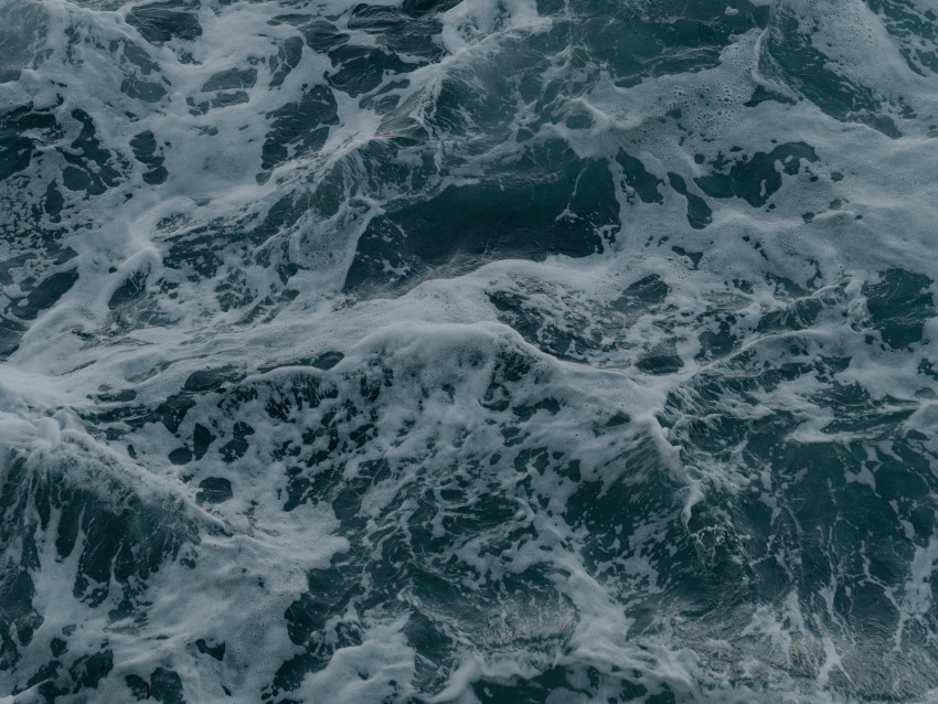 Waves Foam Surface Water Sea Background