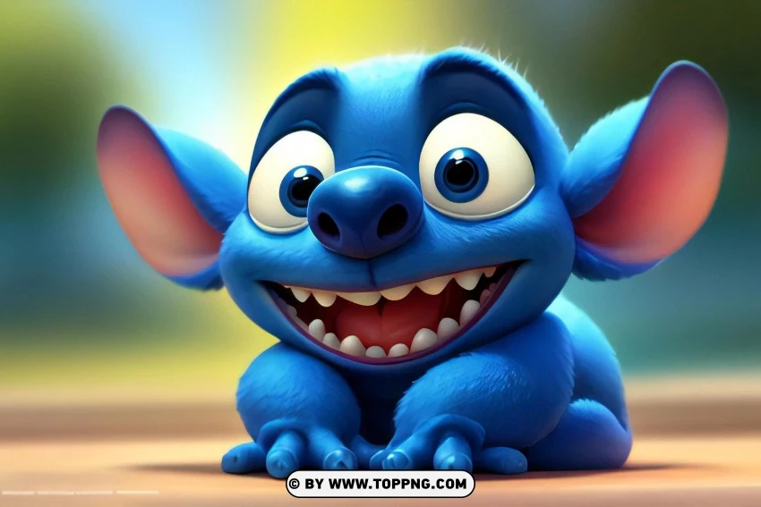 Waving Hands Stitch Hd Wallpaper Energetic Blue Cartoon PNG Transparent Background