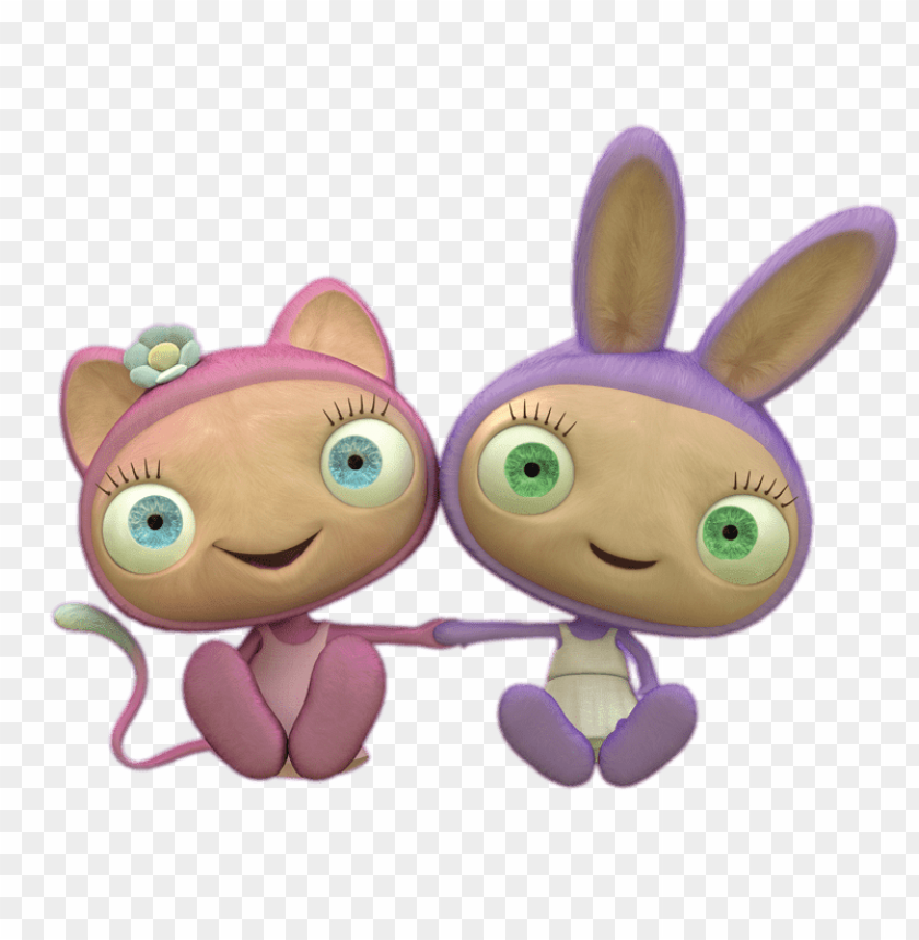 at the movies, cartoons, waybuloo, waybuloo de li and lau lau holding hands, 