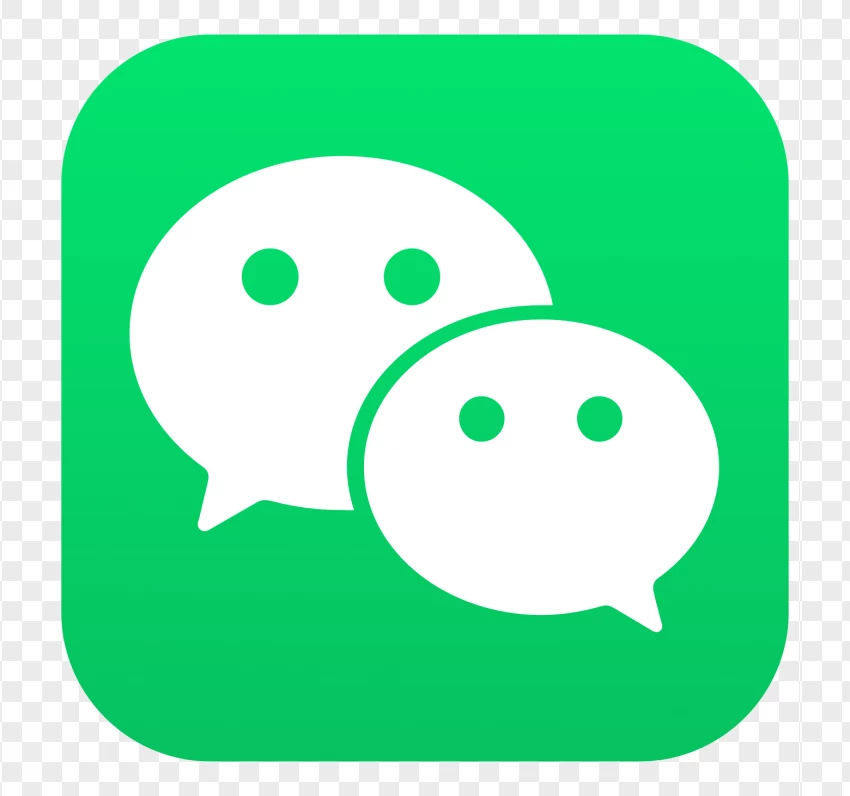 Wechat App Green Icon Logo PNG Transparent Background