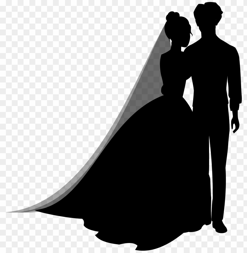 couple, silhouettes, wedding