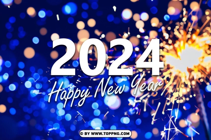 Welcome 2024 With Style New Years Eve Party In High Quality PNG Transparent Background