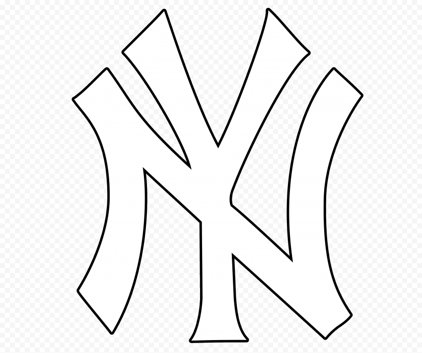 White Yankees Logo 4 By Erin - New York Yankees PNG Transparent Background