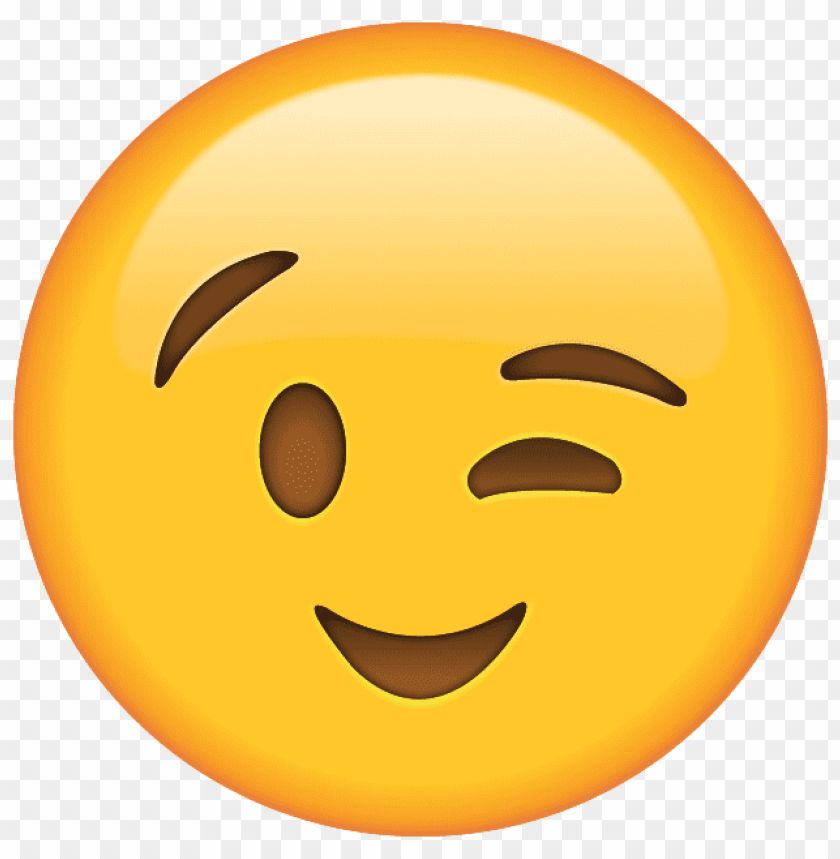 wink, emoji, png