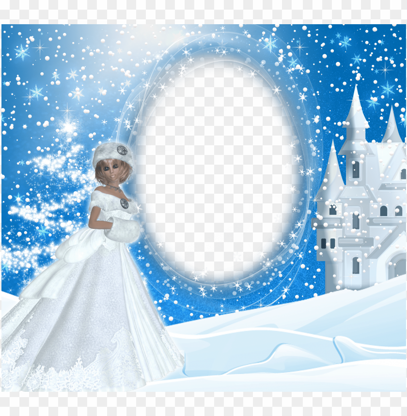 winter, snow, castle, snowflakes, fairy tale, ice, dress