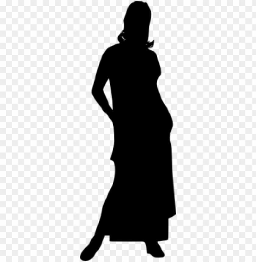 Simple black silhouette of a person in a thoughtful pose PNG