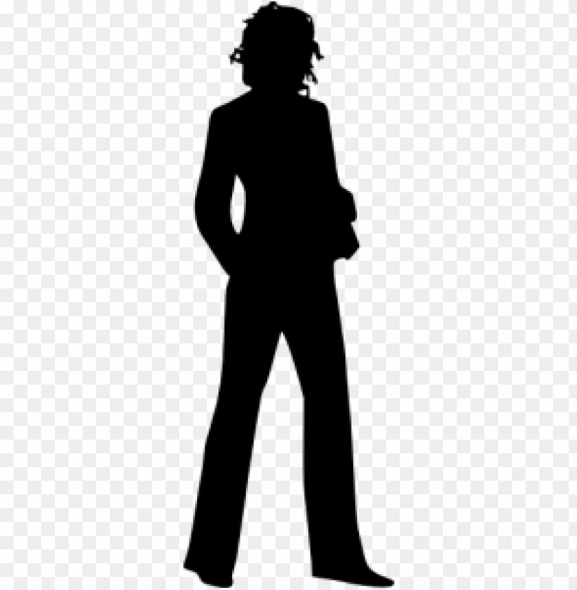 Stylized black icon of a person holding a briefcase PNG