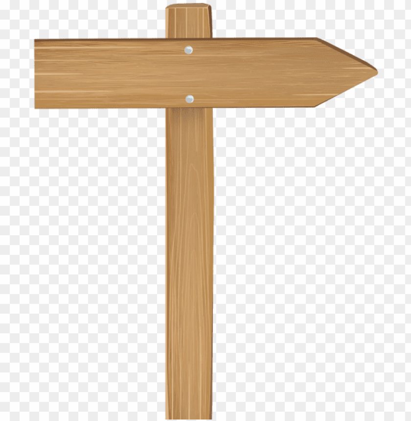 wooden arrow sign