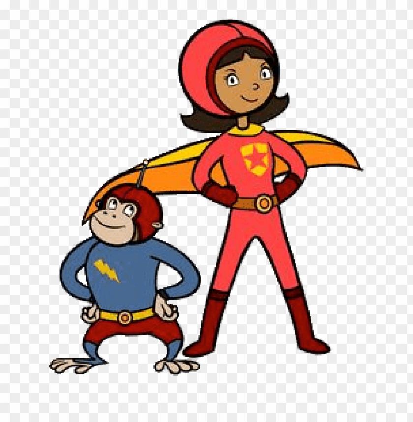 at the movies, cartoons, wordgirl, wordgirl and captain huggy face standing, 