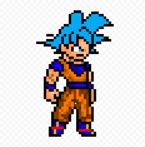 Wow By Ak 47 Blackout - Dibujos Pixelados De Goku PNG Transparent Background