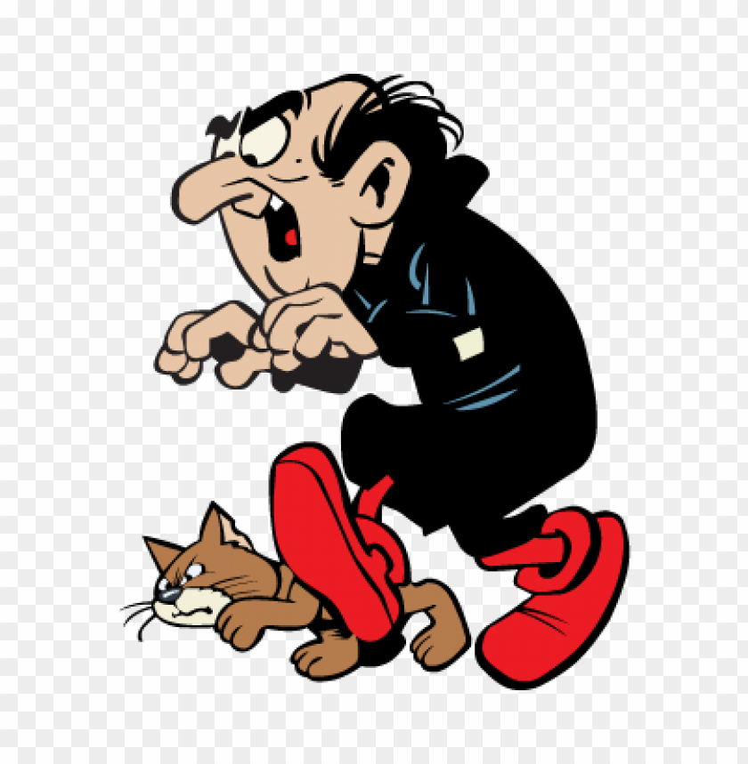 cartoon character, mischievous man, cat, funny illustration, animated figure