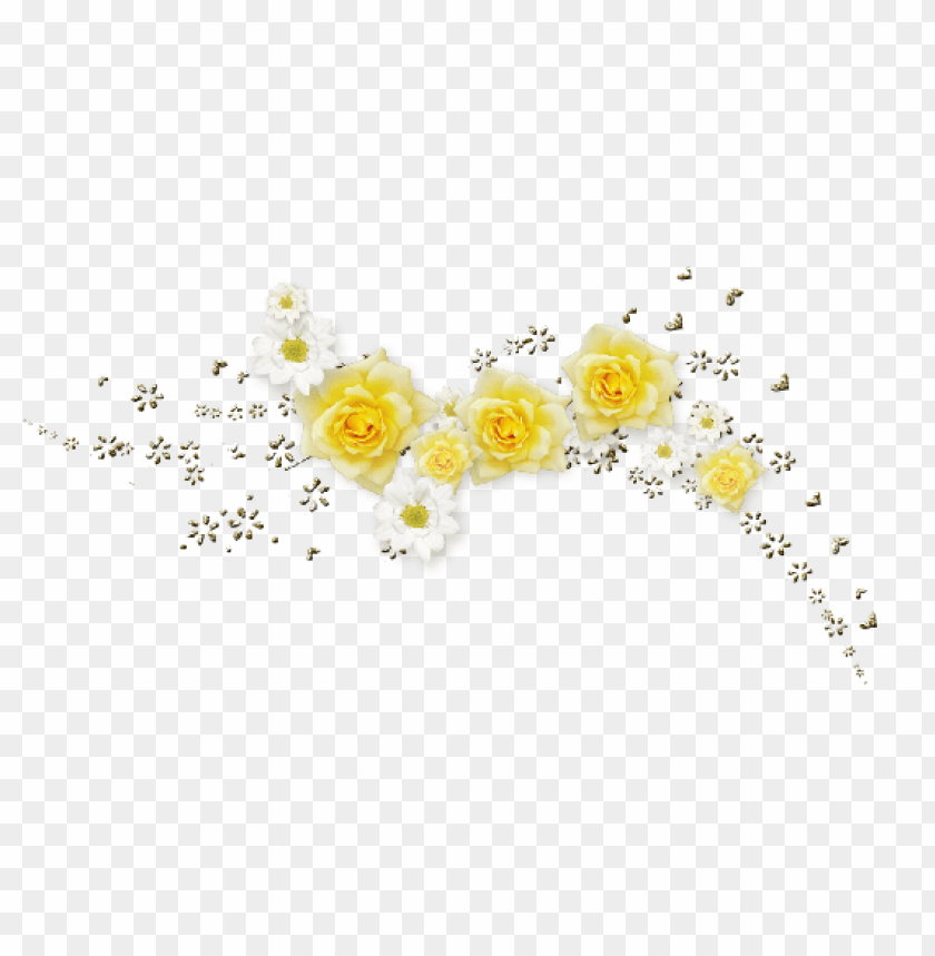 yellow flower crown transparent, crown,yellowflower,flowercrown,transparent,yellow,transpar