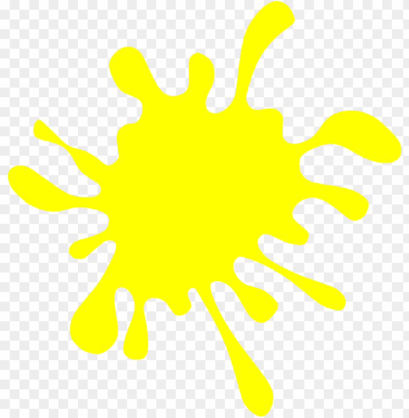 yellow paint splash png, png,splash,paint,yellow