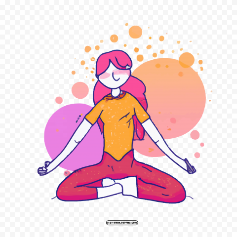 Yoga Day 2023 Badge PNG Transparent Background