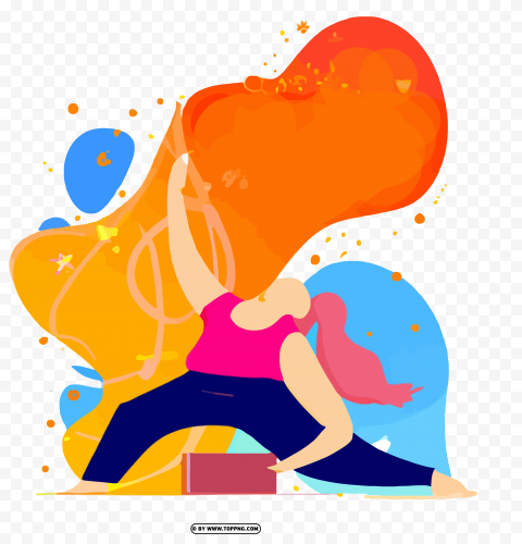 Yoga Day 2023 Poster Design Vector PNG Transparent Background