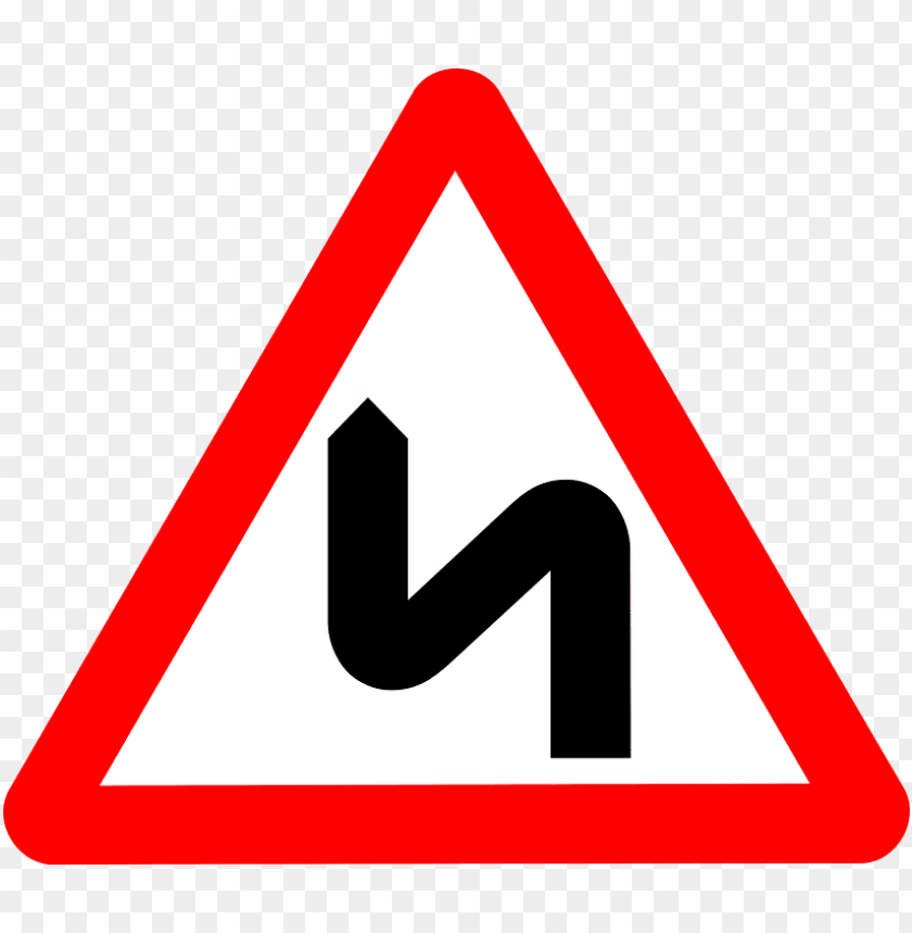 transport, traffic signs, zigzag road warning road sign, 